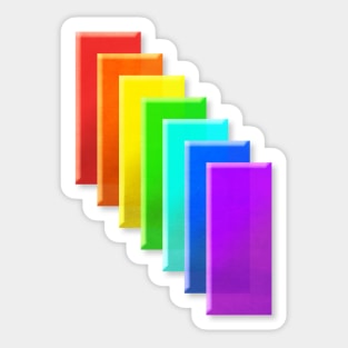 Rainbow Bars Sticker